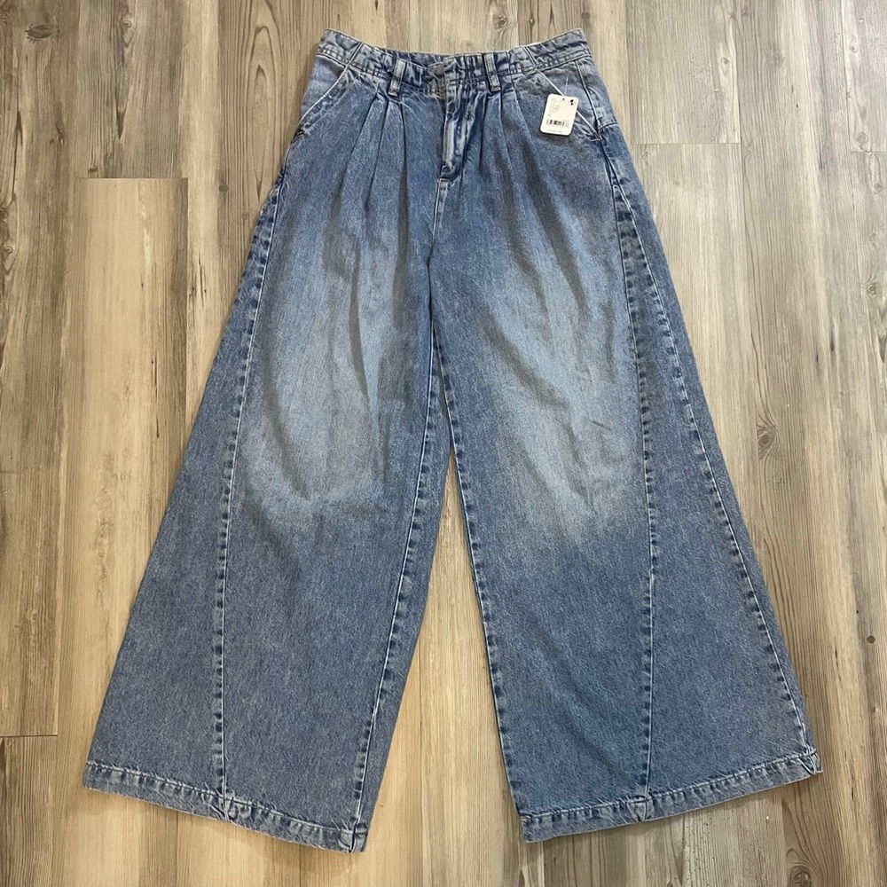 NWT - Free People Wide Leg Jeans